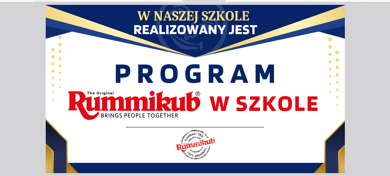 Pierwszy rok programu „Rummikub w szkole” za nami.