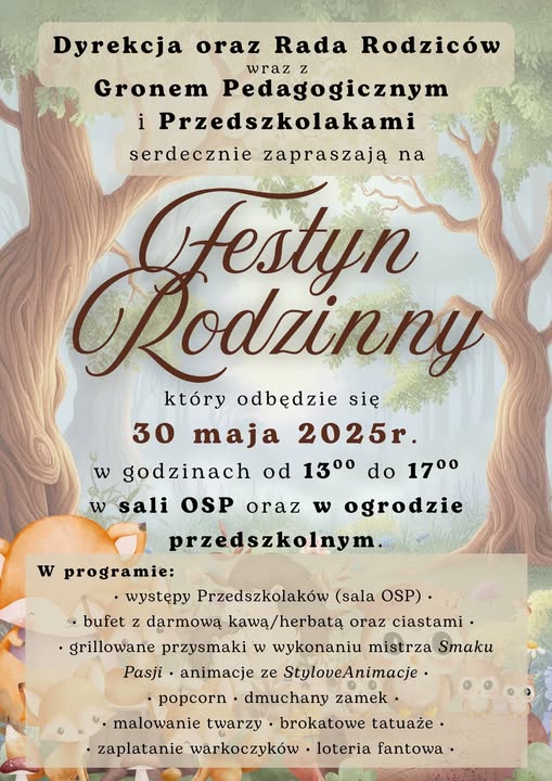 Wielki Rodzinny Festyn Przedszkolny