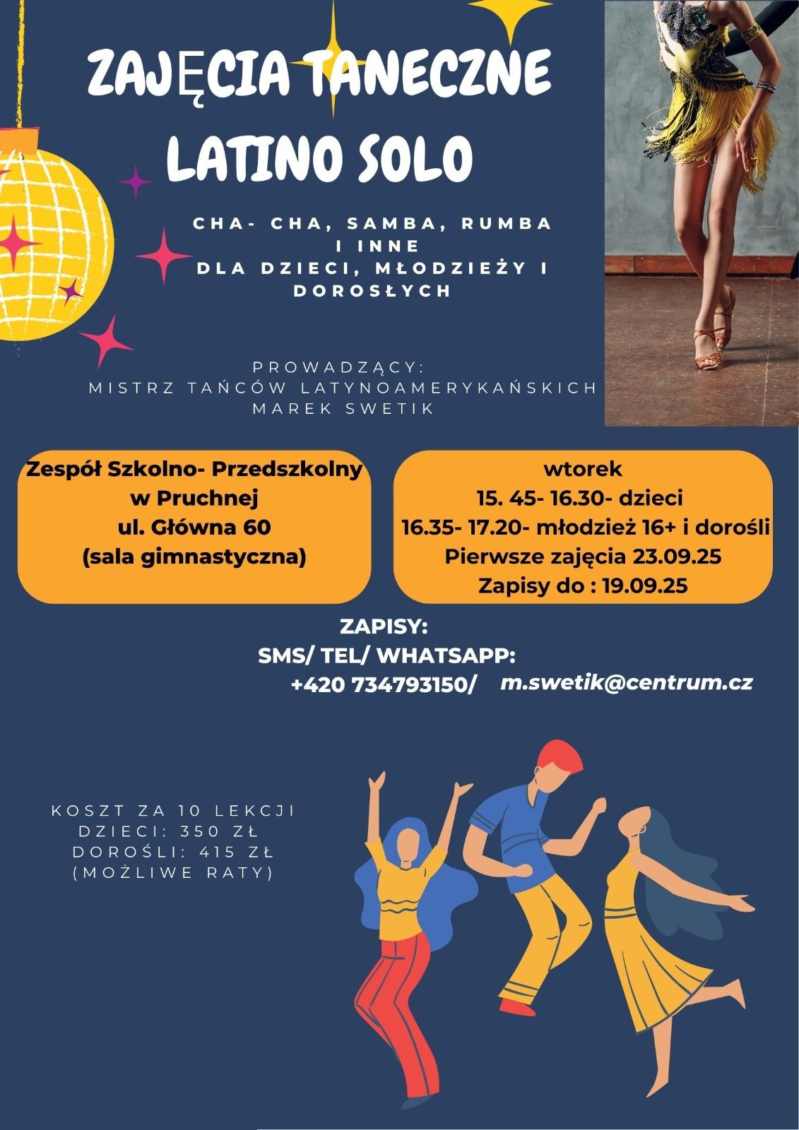 ZAJĘCIA TANECZNE LATINO SOLO W PRUCHNEJ