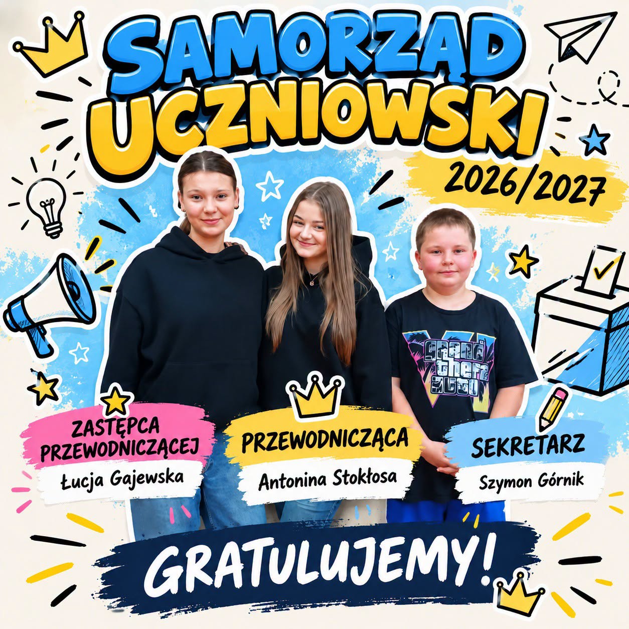 WYBORY DO SAMORZĄDU UCZNIOWSKIEGO